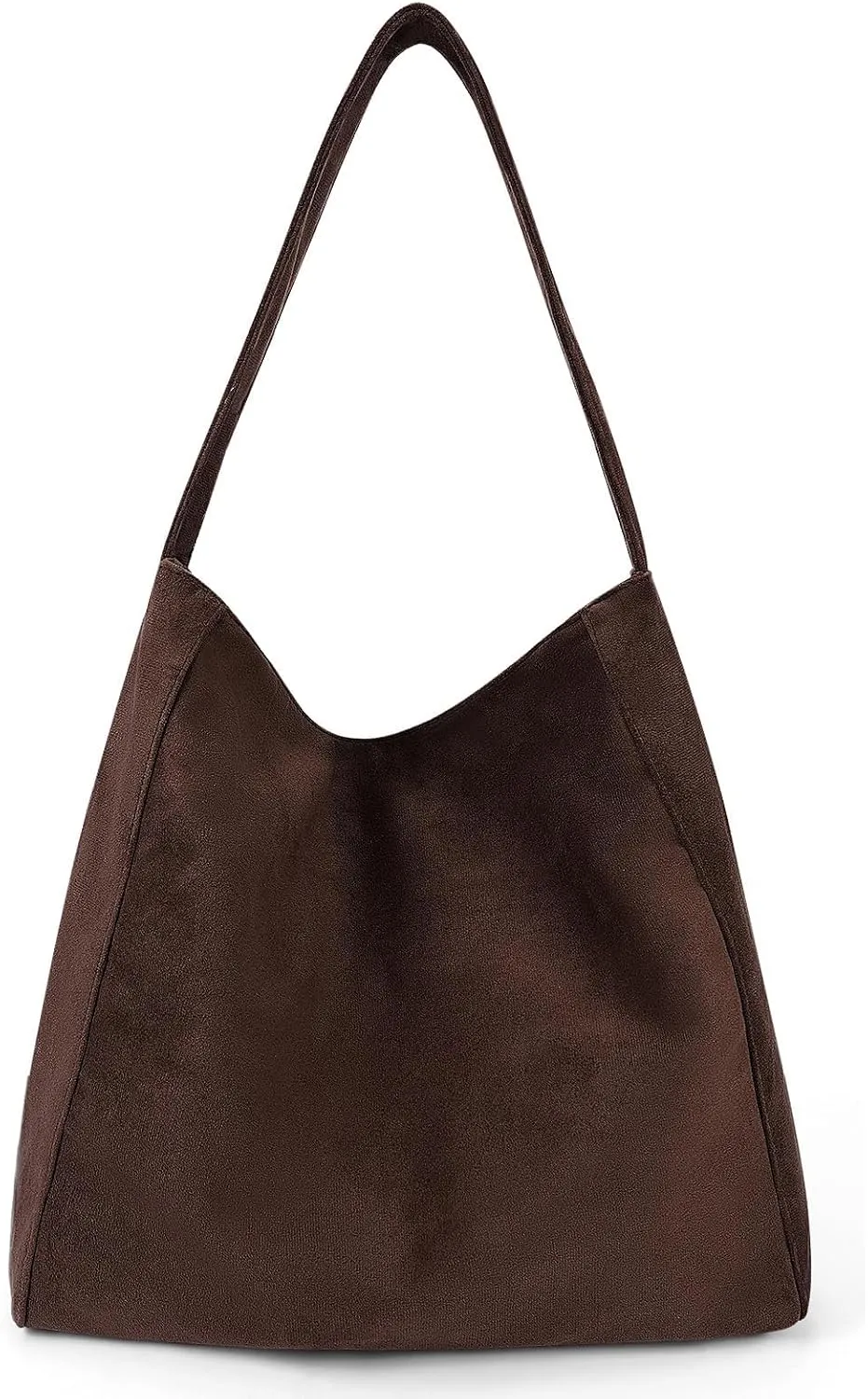 Suede Bags for Women Brown Suede Hobo Handbag Slouchy Bag Faux Suede Tote Bag Retro Suede Shoulder Bag Fall Purse