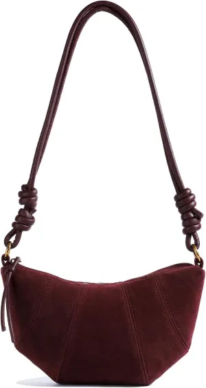 Suede Bags for Women Suede Purses Crescent Bag Crossbody Shoulder Bag Trendy Tote Handbags