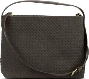 Suede Hobo Bag for Women Hand-Woven Bag Made of Suede Fabric Shoulder Bag Casual Tote Bag