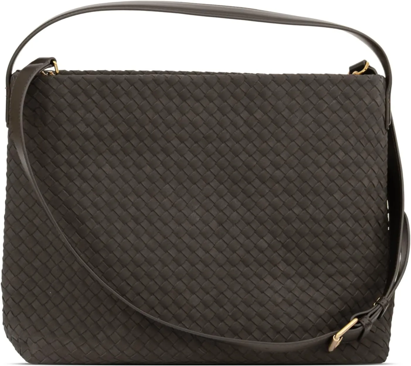 Suede Hobo Bag for Women Hand-Woven Bag Made of Suede Fabric Shoulder Bag Casual Tote Bag