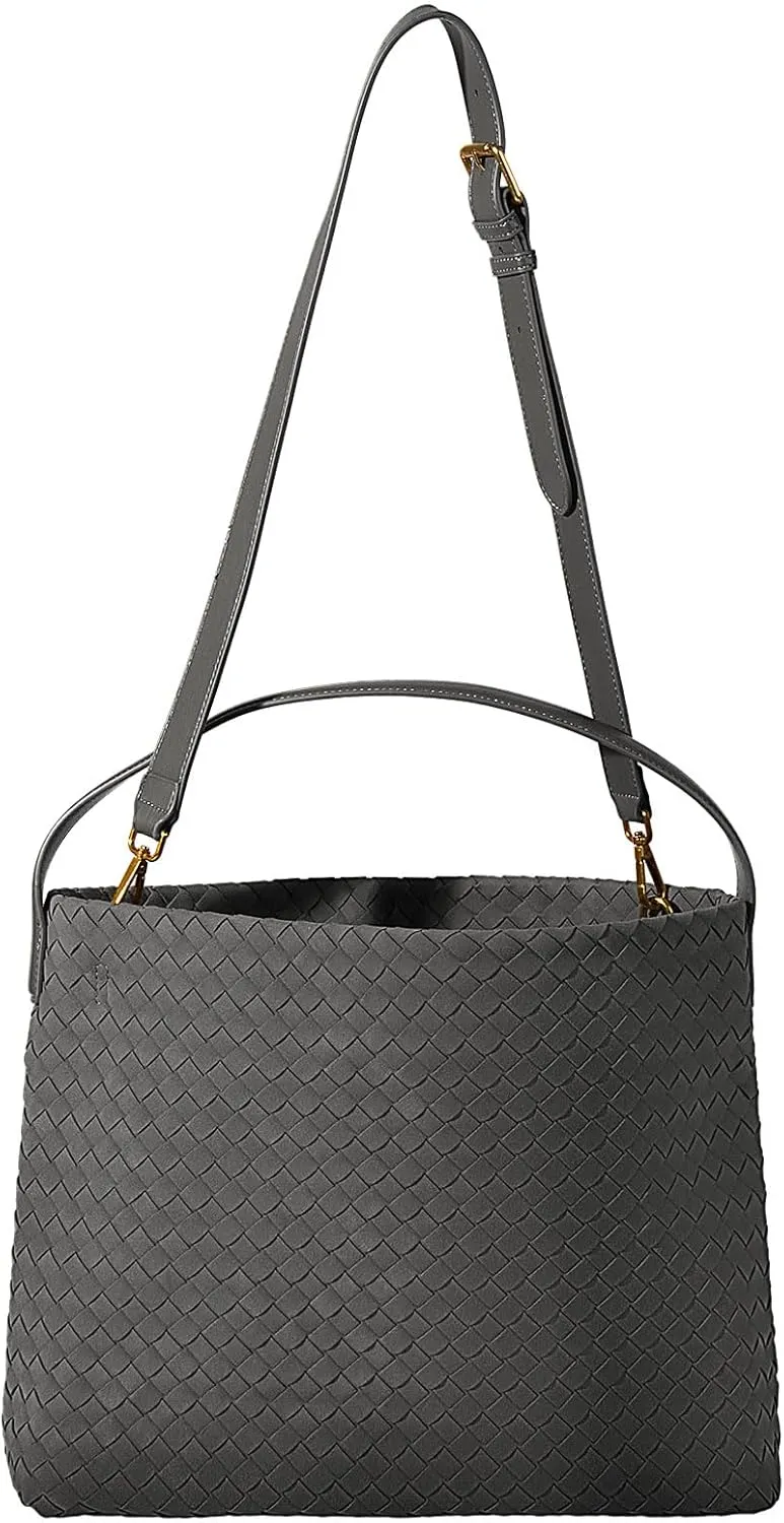 Suede Hobo Bag for Women Woven Bag Shoulder Bag Casual Tote Bag
