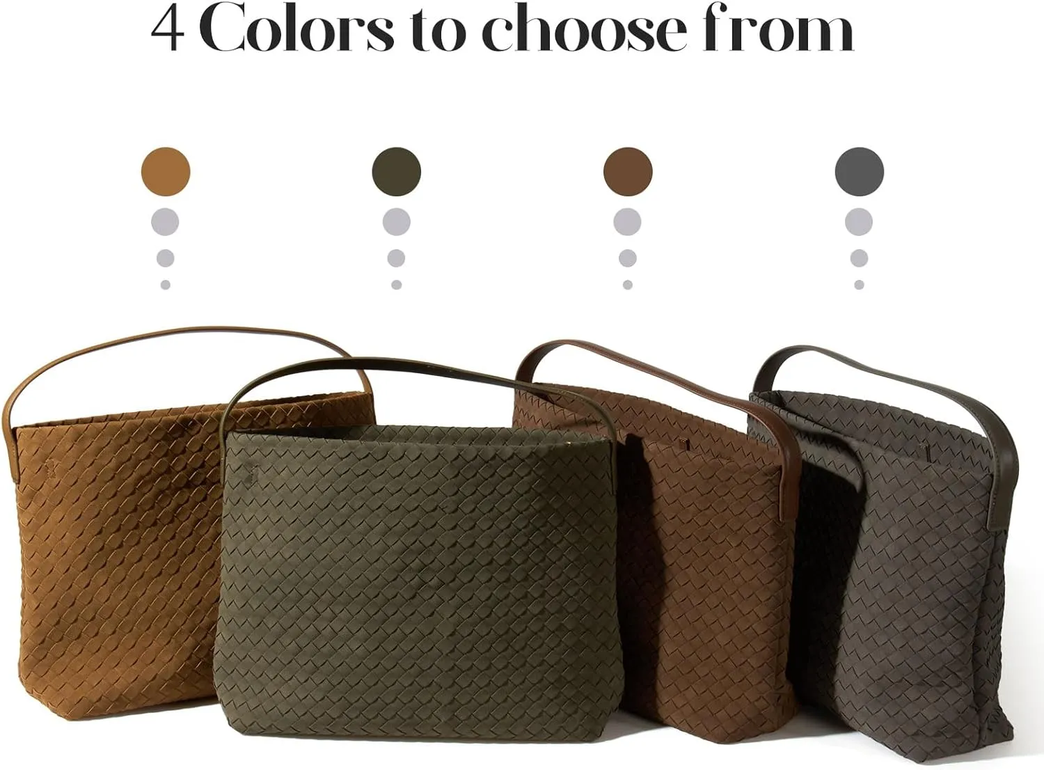 Suede Hobo Bag for Women Woven Bag Shoulder Bag Casual Tote Bag