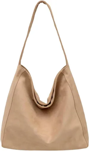 Suede Hobo Bags for Women - Vintage Tote & Retro Shoulder Bags - Everything Handbag & Carryall Travel Bag