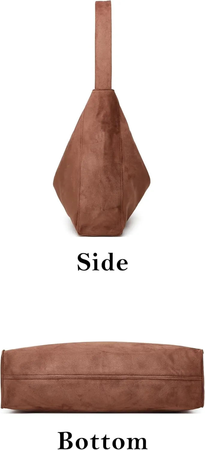 Suede Hobo Bags for Women - Vintage Tote & Retro Shoulder Bags - Everything Handbag & Carryall Travel Bag