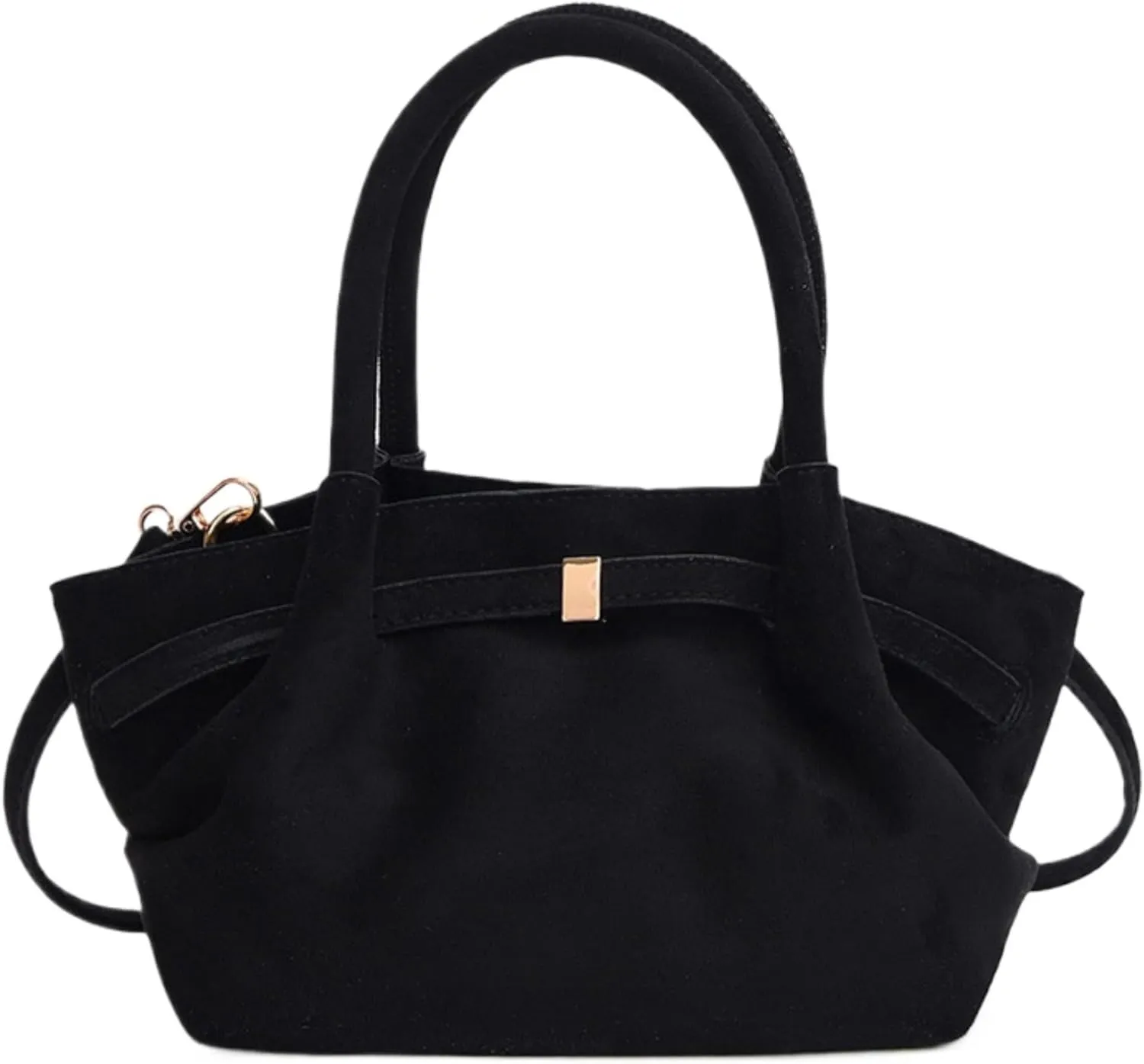 Suede Purses Small Tote Bag Squeeze Top Handle Bags Crossbody Purses Women 2025 Trendy Designer Handbag