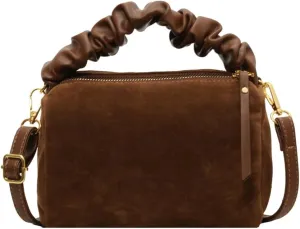 Suede Tote Bag Crossbody Bag for Women Suede Shoulder Bag Handbag Vintage Brown Suede Bag Purse Faux Leather Satchel Bags