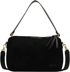 Suede Tote Bag Crossbody Bag for Women Suede Shoulder Bag Handbag Vintage Brown Suede Bag Purse Faux Leather Satchel Bags