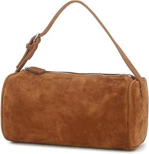 Suede Tote Bag for Women Leather Retro Purses Crossbody Shoulder Bag Trendy Top Handle Tote Handbag Satchel 90S Bag Purse