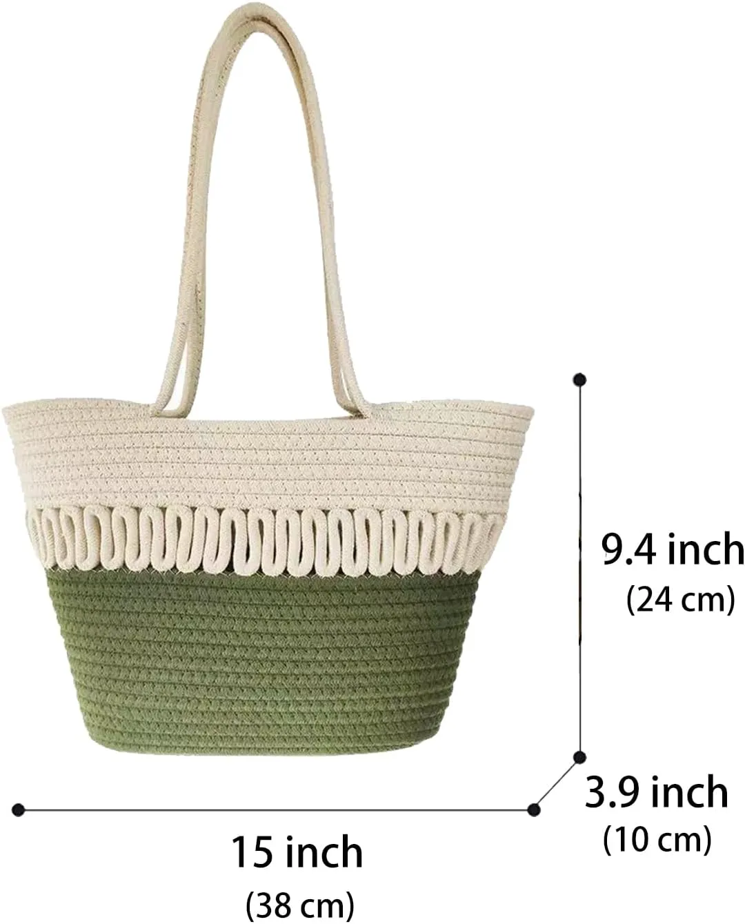 Summer Beige Cotton Knitted Shoulder Bag bags for 2025, Bohemian Hobo Crochet Beach bag Casual Designer Purse for Women