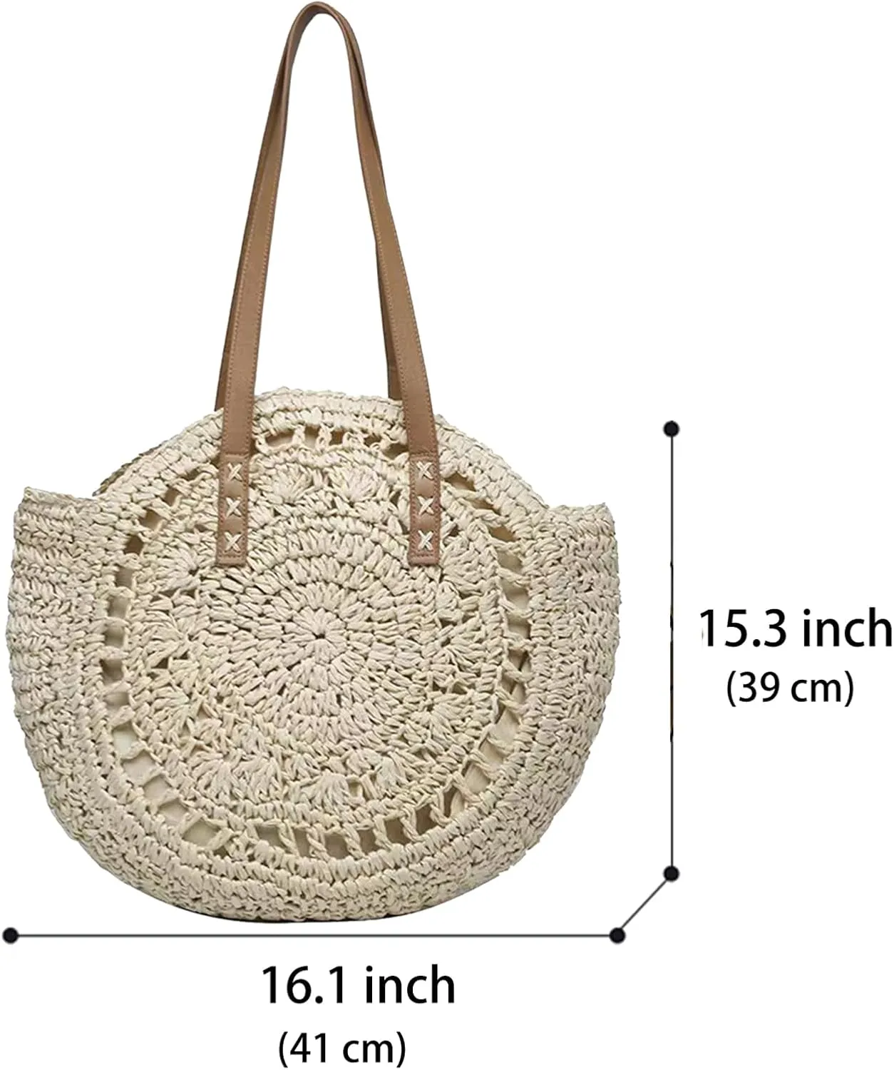 Summer Beige Cotton Knitted Shoulder Bag bags for 2025, Bohemian Hobo Crochet Beach bag Casual Designer Purse for Women