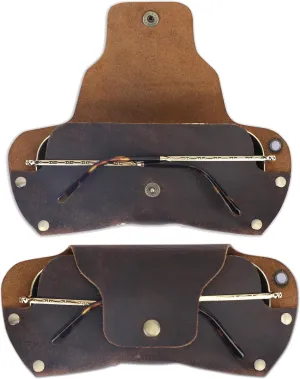Sunglasses Cases Leather Eyeglass Pouch with Lanyard Portable Soft Eye Glass Case Sunglass Storage Box