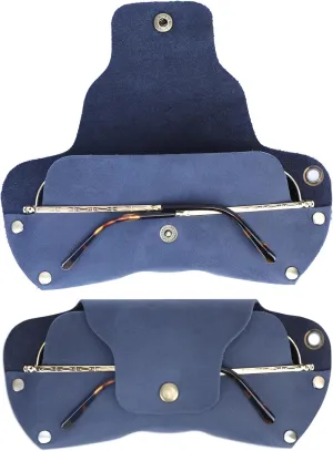 Sunglasses Cases Leather Eyeglass Pouch with Lanyard Portable Soft Eye Glass Case Sunglass Storage Box