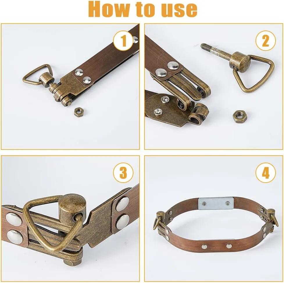 SUPERFINDINGS 2PCS 5.9" Metal Internal Flex Frames with Loop Iron Purse Frame Coin Handbag Hinges Kiss Clasp Spring Clip Hook for Wallet Bag DIY Craft Sewing Purse Making