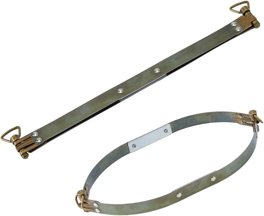 SUPERFINDINGS 2PCS 9.8" Metal Internal Flex Frames with Loop Iron Purse Frame Coin Handbag Hinges Kiss Clasp Spring Clip Hook for Wallet Bag DIY Craft Sewing Purse Making