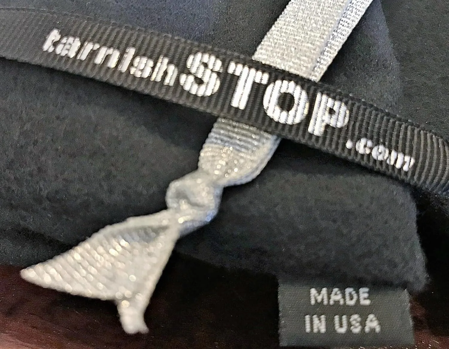 Tarnish STOP | USA Made| Luxury Anti-Tarnish Bag for Silver Storage | Quality Protection | Long 18"x6" | Tuxedo Black