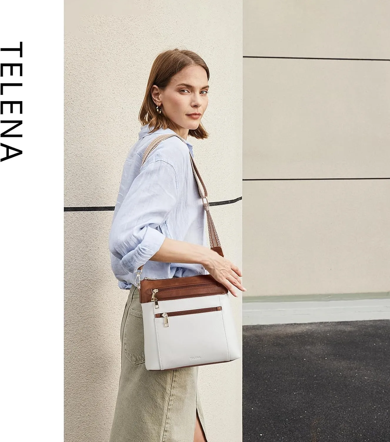 Telena Crossbody Bags for Women Faux Leather Cross body Purses With Adjustable Strap