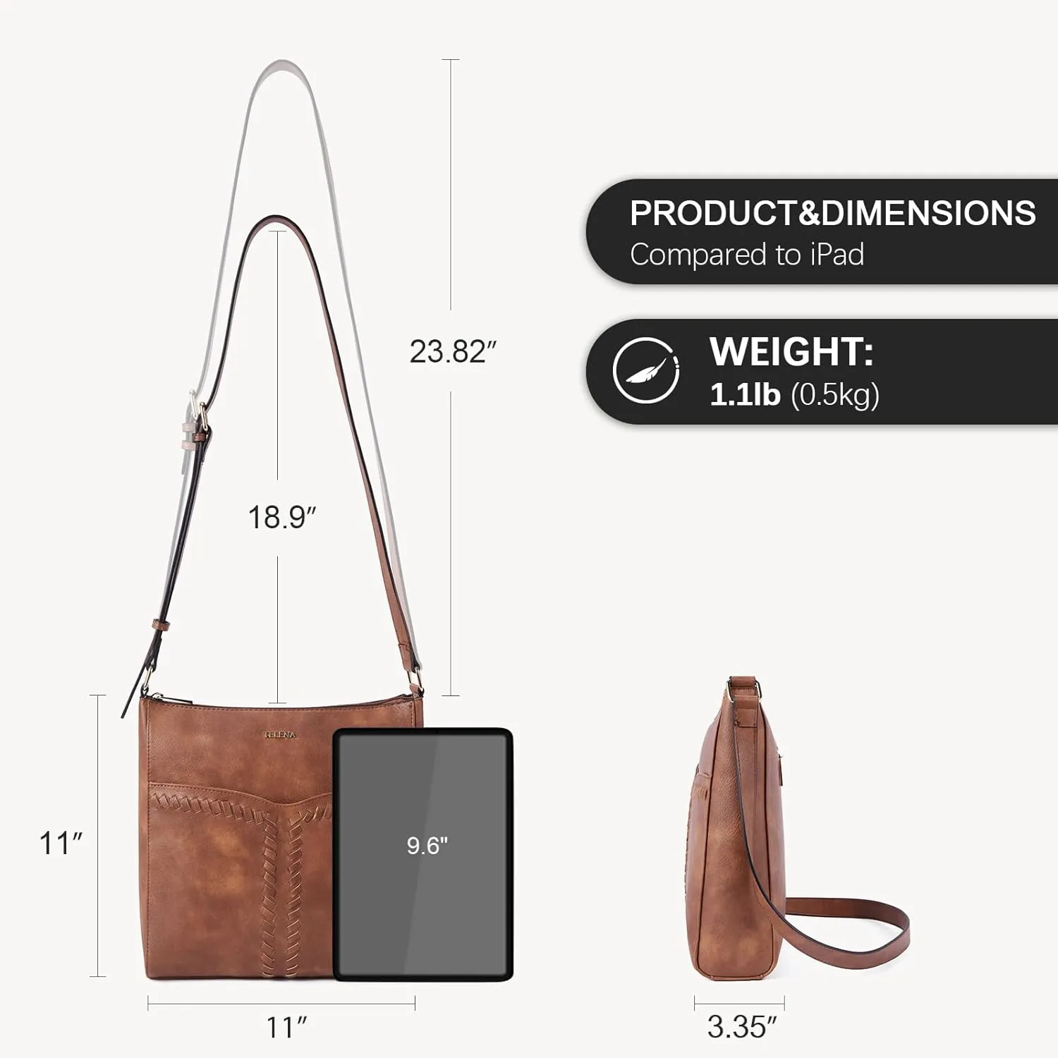 Telena Crossbody Purses for Women Trendy Vegan Leather Purses Bucket Hobo Bags Handbags with Adjustable Guitar Strap