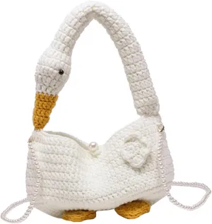 TENDYCOCO Purse for Women Knitted Crossbody Handbag Casual Tote Bag Stylish Hobo Bag Knit Shoulder Bag