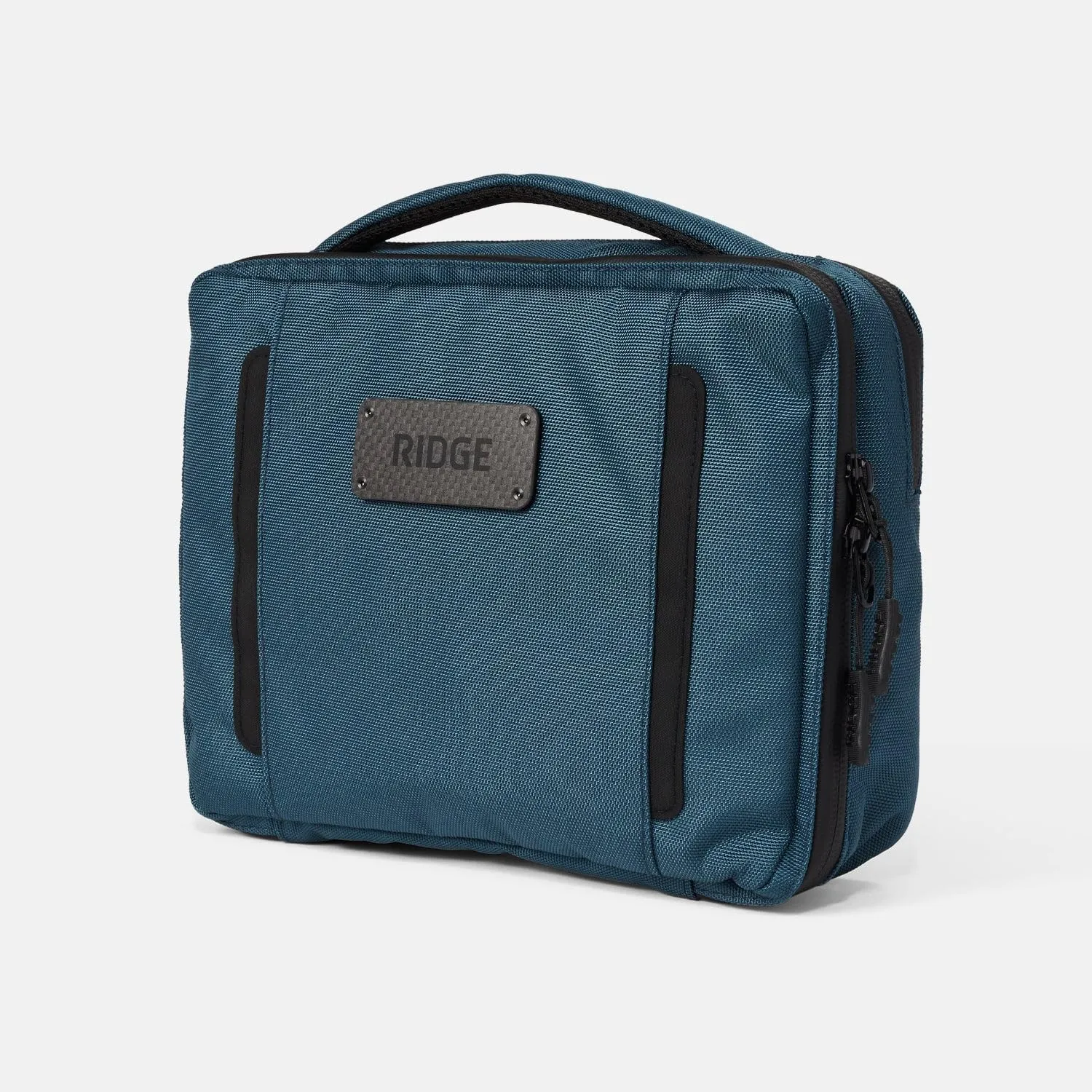 The Ridge Travel Toiletry Bag - Premium 900D Ballistic Nylon with Organizer Pockets - Alpine Navy