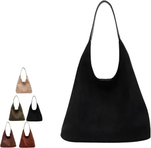 Tiaastaps Brown Tote Bag, Tiaastaps Suede Tote Bags For Women, Suitable for all Occasions, for Suede Bag
