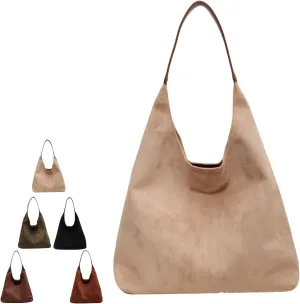 Tiaastaps Brown Tote Bag, Tiaastaps Suede Tote Bags For Women, Suitable for all Occasions, for Suede Bag