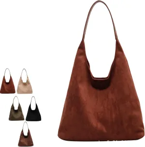 Tiaastaps Brown Tote Bag, Tiaastaps Suede Tote Bags For Women, Suitable for all Occasions, for Suede Bag