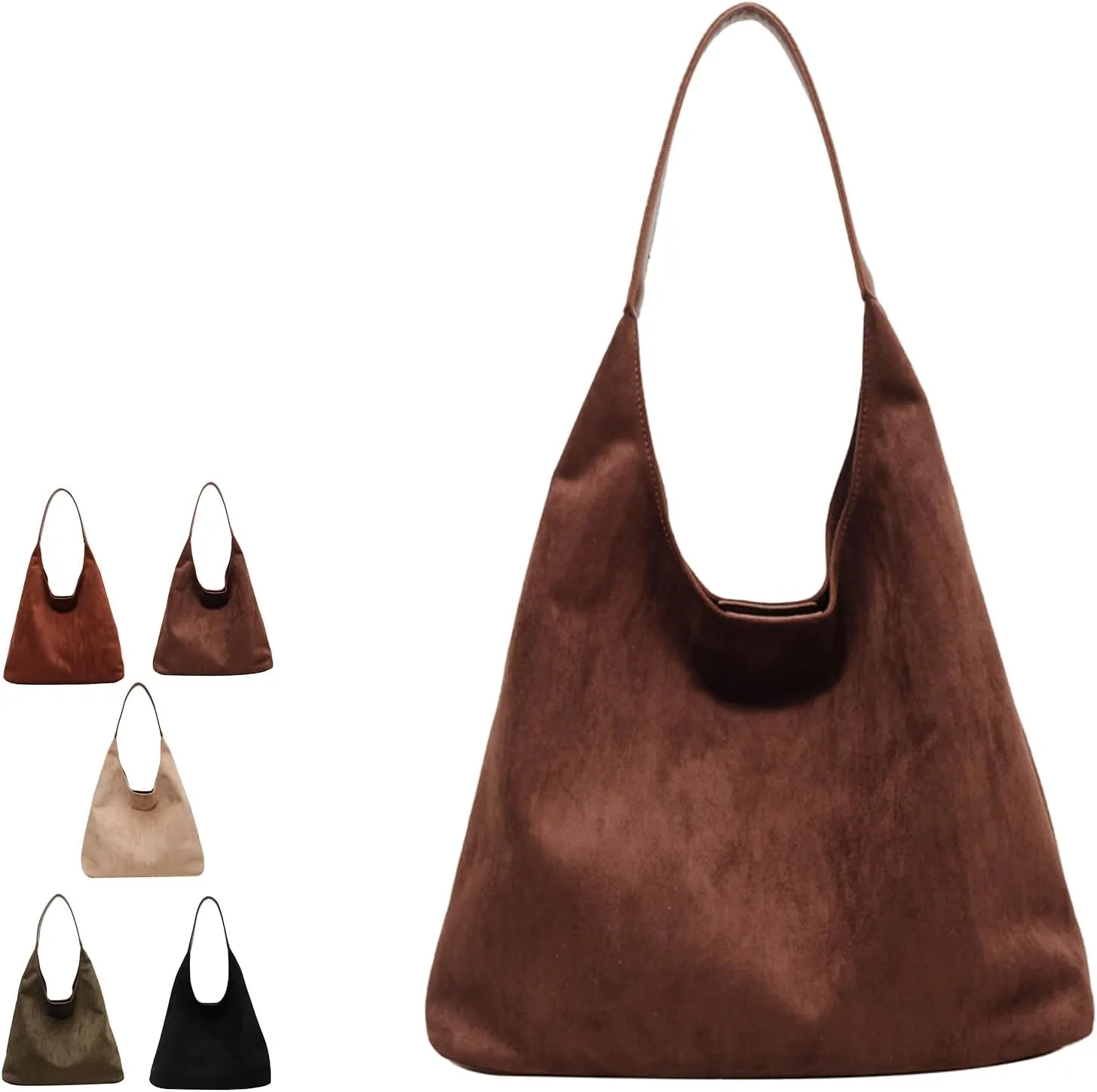 Tiaastaps Brown Tote Bag, Tiaastaps Suede Tote Bags For Women, Suitable for all Occasions, for Suede Bag