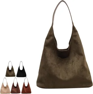Tiaastaps Brown Tote Bag, Tiaastaps Suede Tote Bags For Women, Suitable for all Occasions, for Suede Bag