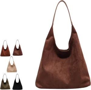 Tiaastaps Brown Tote Bag, Tiaastaps Suede Tote Bags For Women, Suitable for all Occasions, for Suede Bag