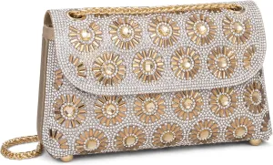 Tmore Evening Purses for Women Shoulder Bags Handbags with Chain Rhinestone Purse for Prom Party Wedding