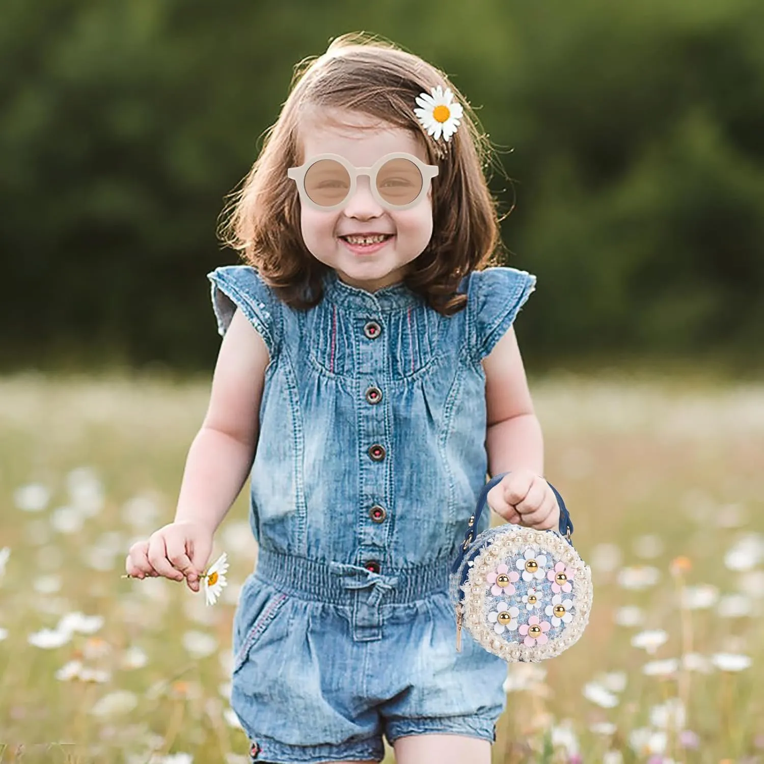 Toddler Purse for Girls Age 2-14, Flower Girl Purse Gift for Christmas