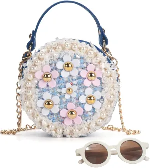 Toddler Purse for Girls Age 2-14, Flower Girl Purse Gift for Christmas