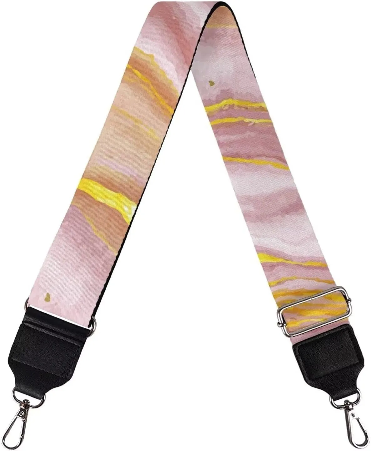 TODIYADDU Pink Marble Handbag Strap for Women Cross Body Strap with Beautiful Pattern Wide Purse Straps Replacement Crossbody Adjustable Purse Strap Suitable for Gifts Sports Christmas for Men