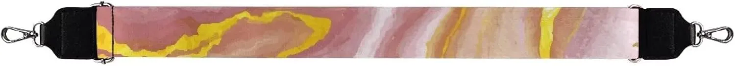 TODIYADDU Pink Marble Handbag Strap for Women Cross Body Strap with Beautiful Pattern Wide Purse Straps Replacement Crossbody Adjustable Purse Strap Suitable for Gifts Sports Christmas for Men