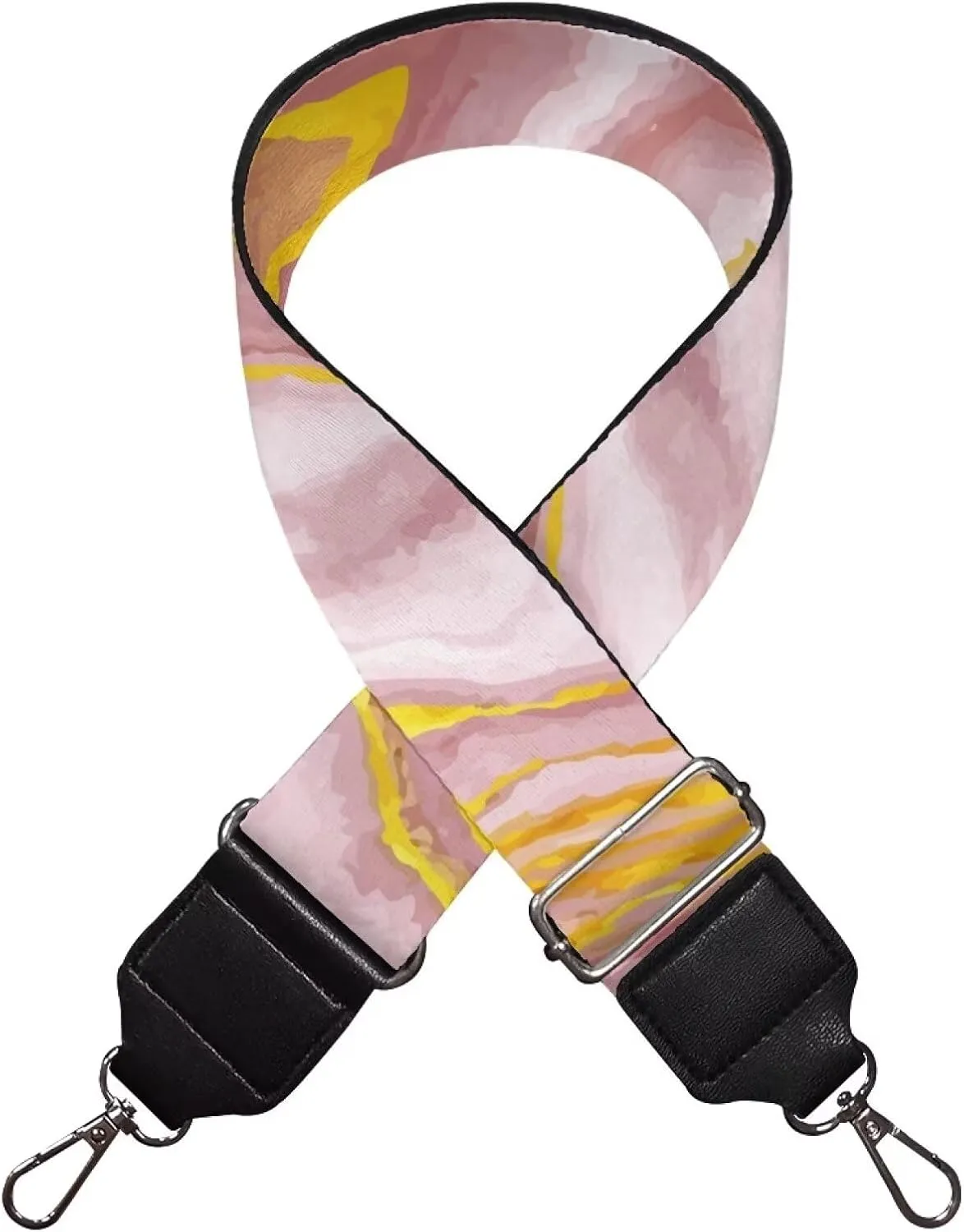 TODIYADDU Pink Marble Handbag Strap for Women Cross Body Strap with Beautiful Pattern Wide Purse Straps Replacement Crossbody Adjustable Purse Strap Suitable for Gifts Sports Christmas for Men