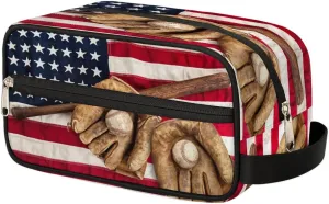 Toiletry Bag for Boys Man,Baseball Glove Travel Toiletry Bag for Woman Comestic Makeup Bag,Waterproof Shaving Bag for Toiletries Accessories Travel Essentials,Sport Ball