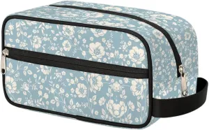 Toiletry Bag for Girls Woman,Vintage Flower Travel Toiletry Bag for Man Comestic Makeup Bag,Waterproof Shaving Bag for Toiletries Accessories Travel Essentials