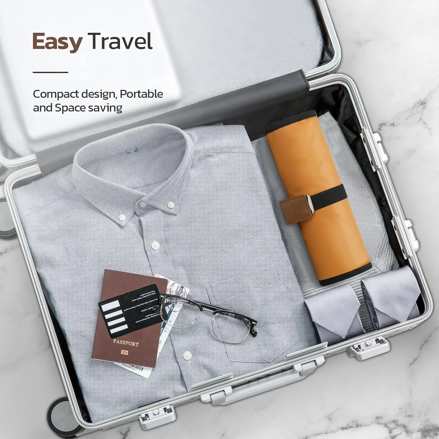 Toiletry Bag for Men, Travel Essentials Travel Toiletry Bag, Water-Resistant Compact Bathroom Roll Organizer for Hygiene, Shaving kit, Gifts for men