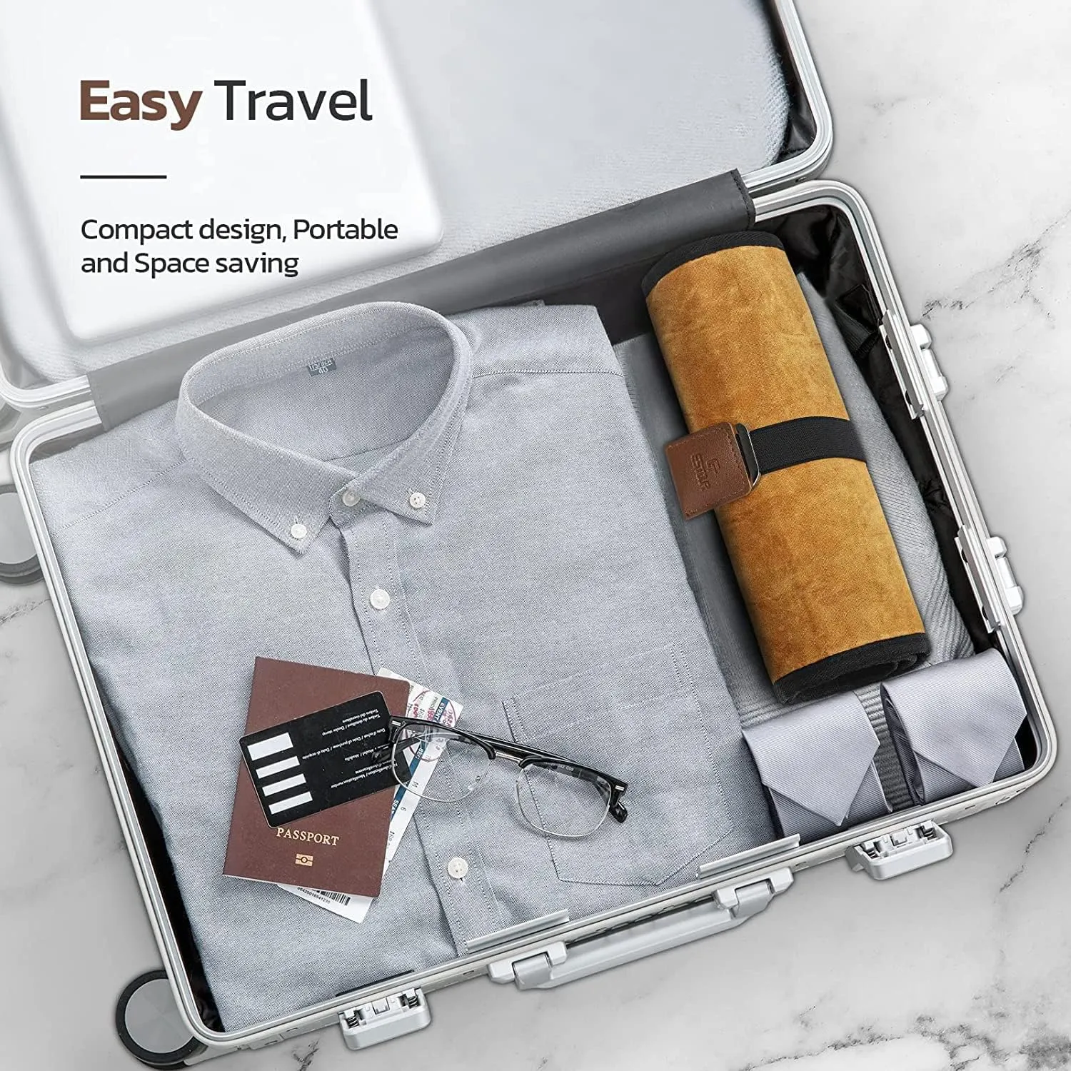 Toiletry Bag for Men, Travel Essentials Travel Toiletry Bag, Water-Resistant Compact Bathroom Roll Organizer for Hygiene, Shaving kit, Gifts for men