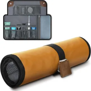 Toiletry Bag for Men, Travel Essentials Travel Toiletry Bag, Water-Resistant Compact Bathroom Roll Organizer for Hygiene, Shaving kit, Gifts for men