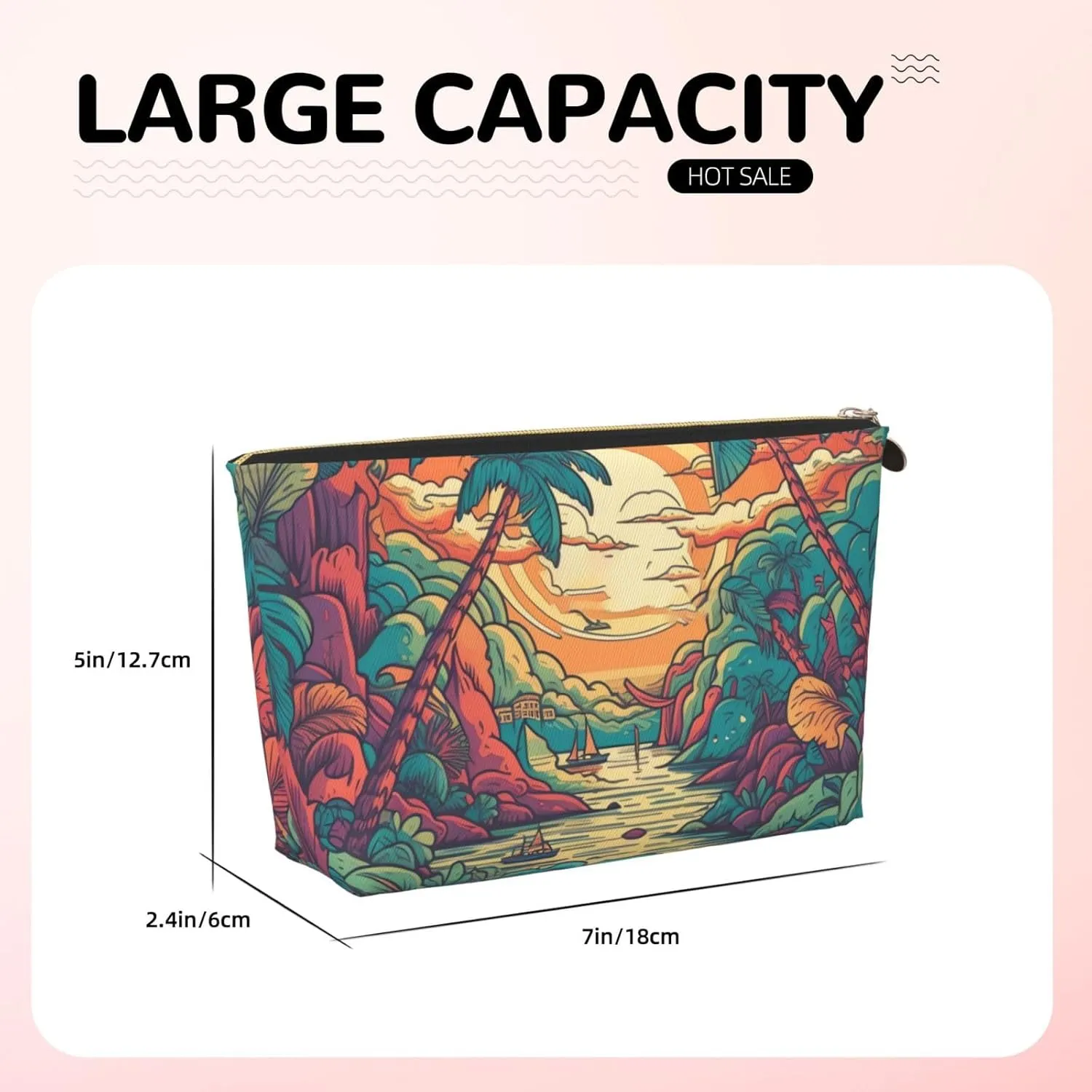Toiletry Bag for Women Men Dopp Kit Travel Makeup Bag Forest Patterns Make Up Organizers Cosmetic Bag