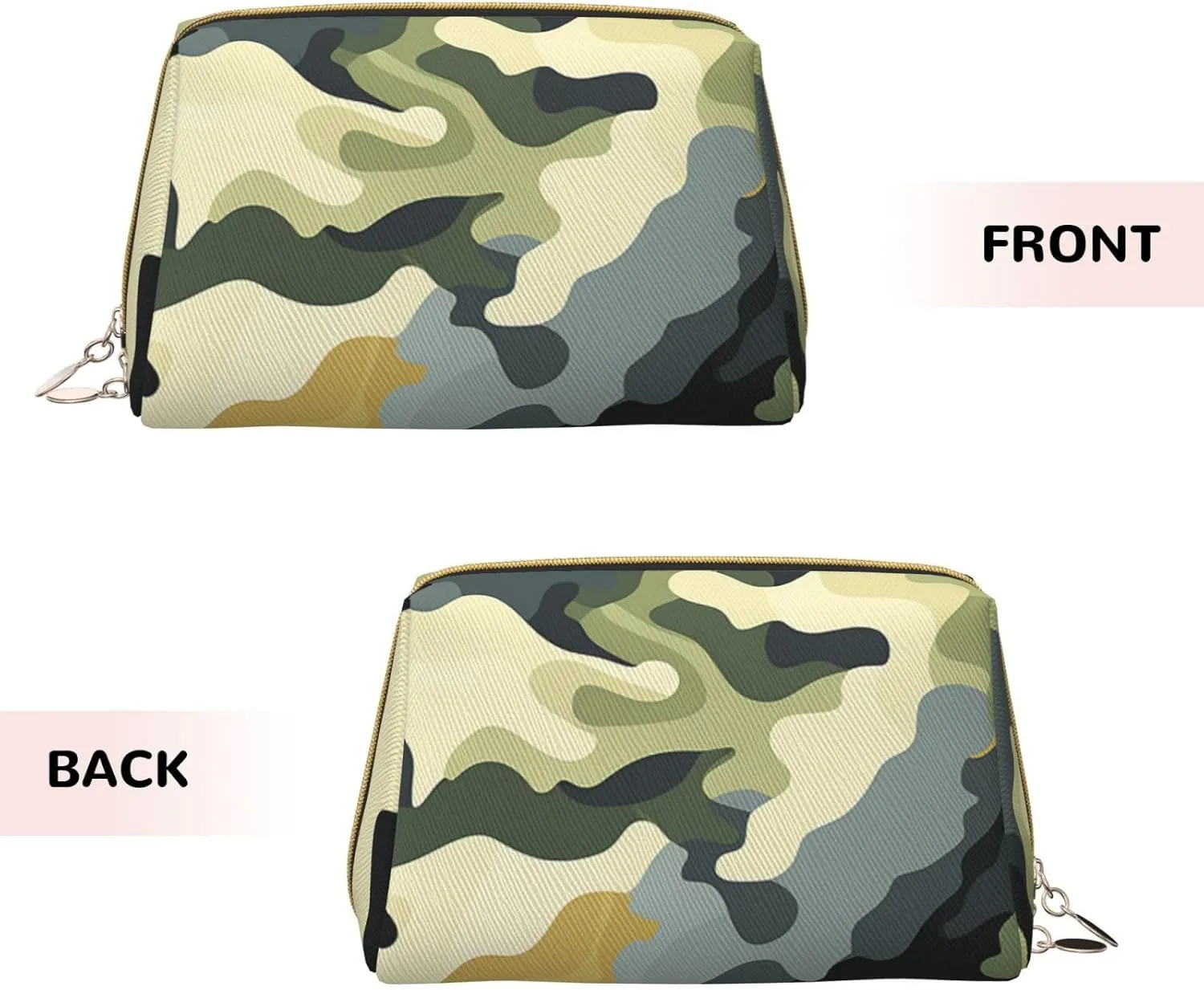 Toiletry Bag for Women Men Dopp Kit Travel Makeup Bag Khaki Camouflage Make Up Organizers Cosmetic Bag