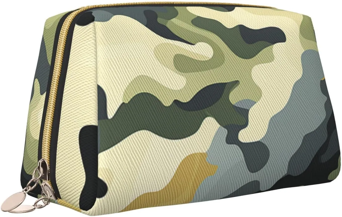 Toiletry Bag for Women Men Dopp Kit Travel Makeup Bag Khaki Camouflage Make Up Organizers Cosmetic Bag