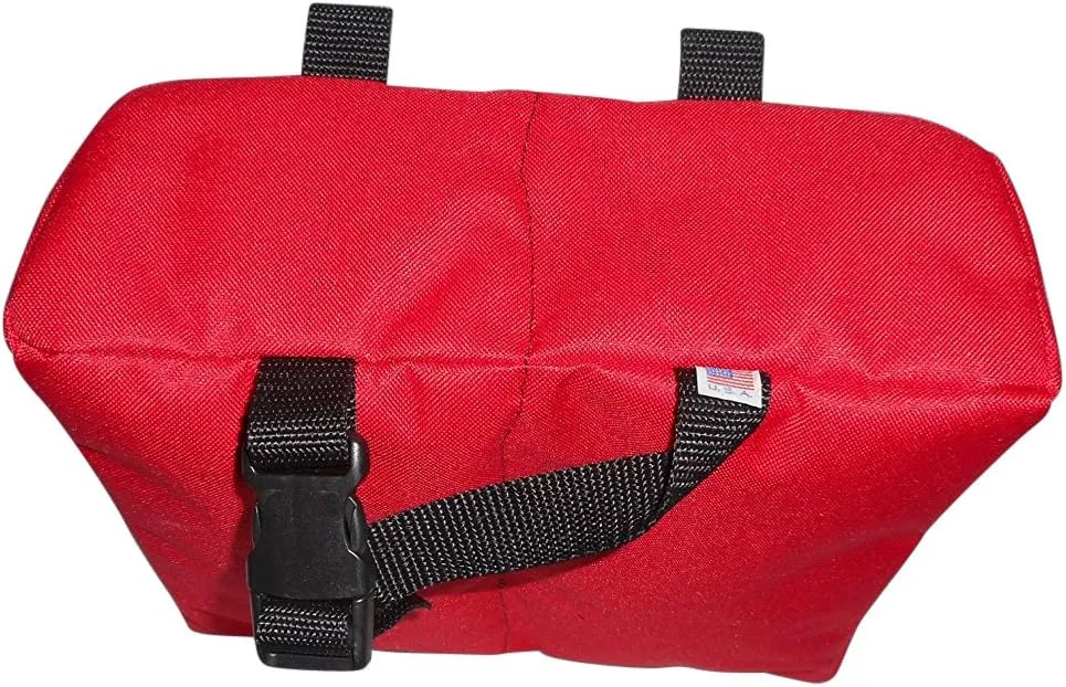 Toiletry or Shaving Bag,Firefighters twin toiletry bag, Made in USA. (Red)