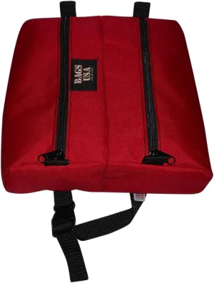 Toiletry or Shaving Bag,Firefighters twin toiletry bag, Made in USA. (Red)
