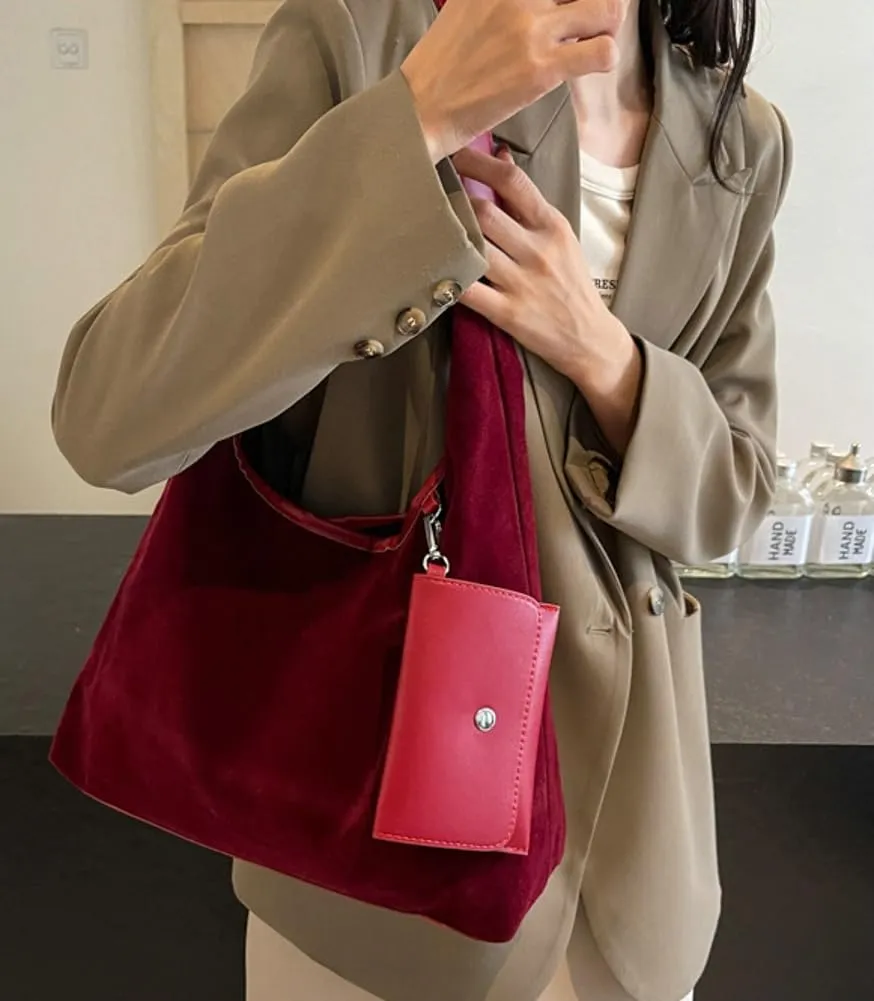 Tote Bag for Women Suede Shoulder Bags Satchel and Purse Bag Soft Stylish Handbag Dating Work Shopping