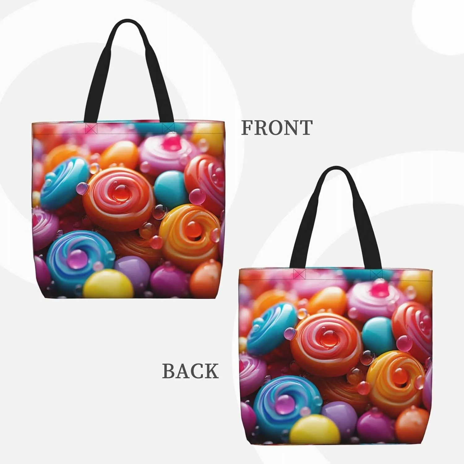 Tote Bag Large Capacity Grocery Bag With Zipper Complex geometric designs Shopping Bag Shoulder Bag for Women