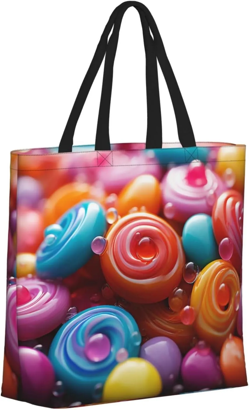 Tote Bag Large Capacity Grocery Bag With Zipper Complex geometric designs Shopping Bag Shoulder Bag for Women