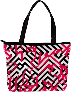 Tote Bags for Women,Womens Handbags,Small Tote Bag,Abstract Pink Modern Geometric