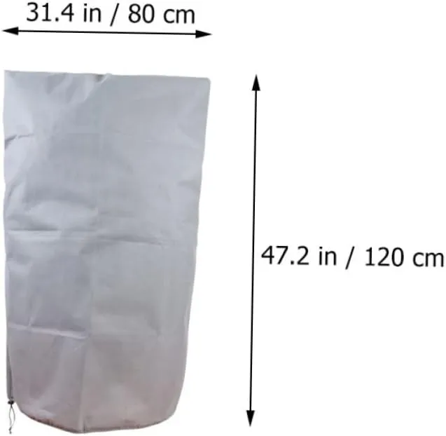 Toyvian Plant Protective Cover Non-Woven Plant Bag Frost-Resistant Winterize Small Shrubs Cold Weather